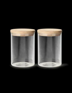 Bocaux avec couvercle - lot de 2