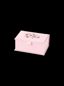 Boîte de rangement brodée