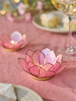 Bougeoir en fleur de lotus