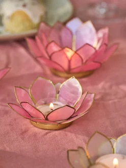 Bougeoir en fleur de lotus