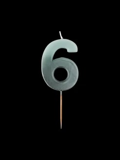 Bougie chiffre 6