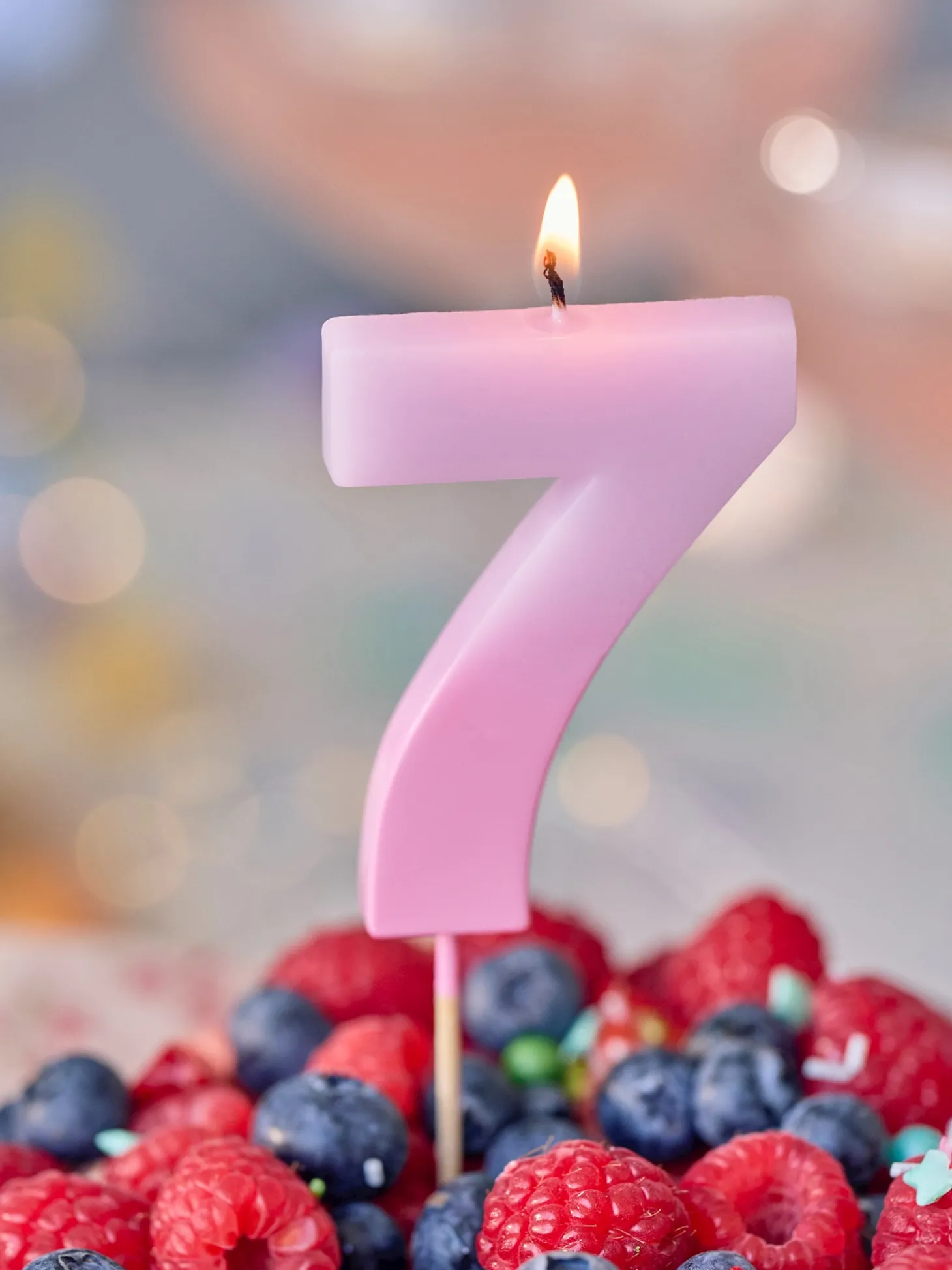 Bougie chiffre 7