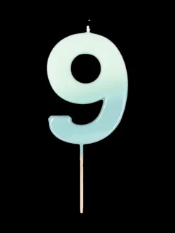 Bougie chiffre 9