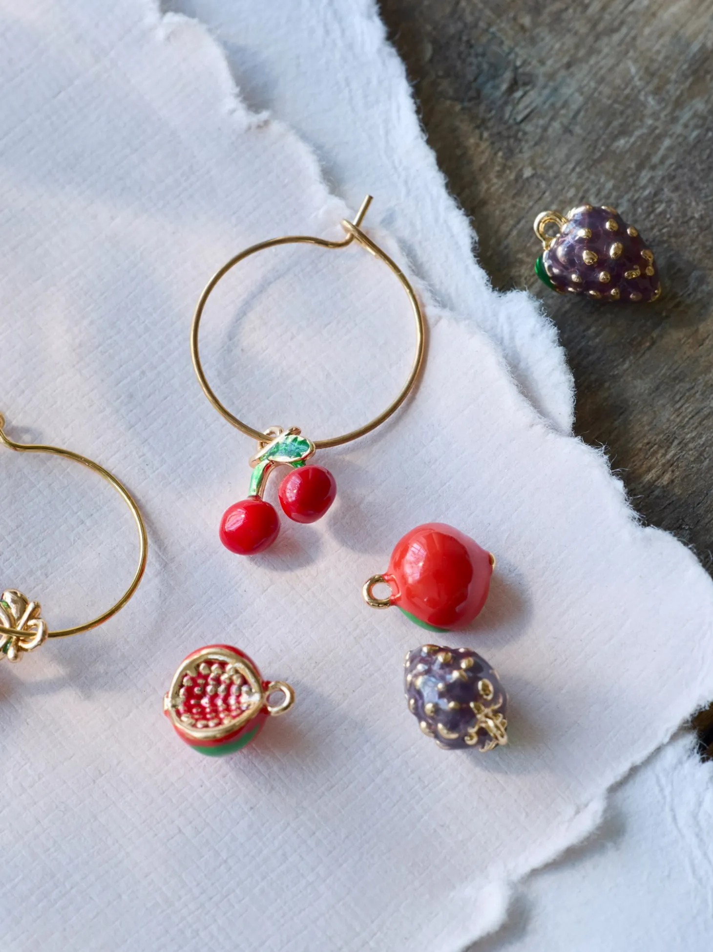 Breloques aux fruits