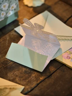 Carte de vœux avec nœud