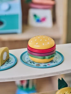 Hamburger jouet en bois