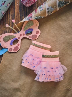 Masque et poignets papillon