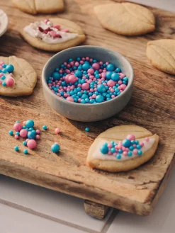 Mélange de vermicelles roses et bleus