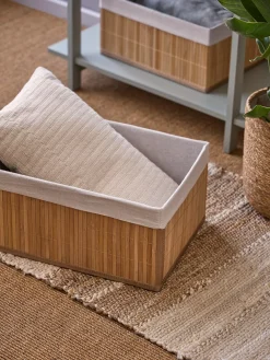 Panier de rangement avec doublure