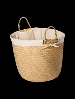 Panier doublé de tissu