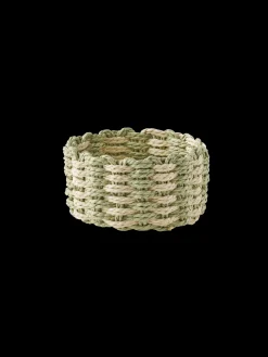 Panier rond tressé