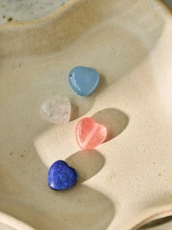 Perles cœur semi-percées