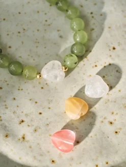 Perles cœur semi-percées