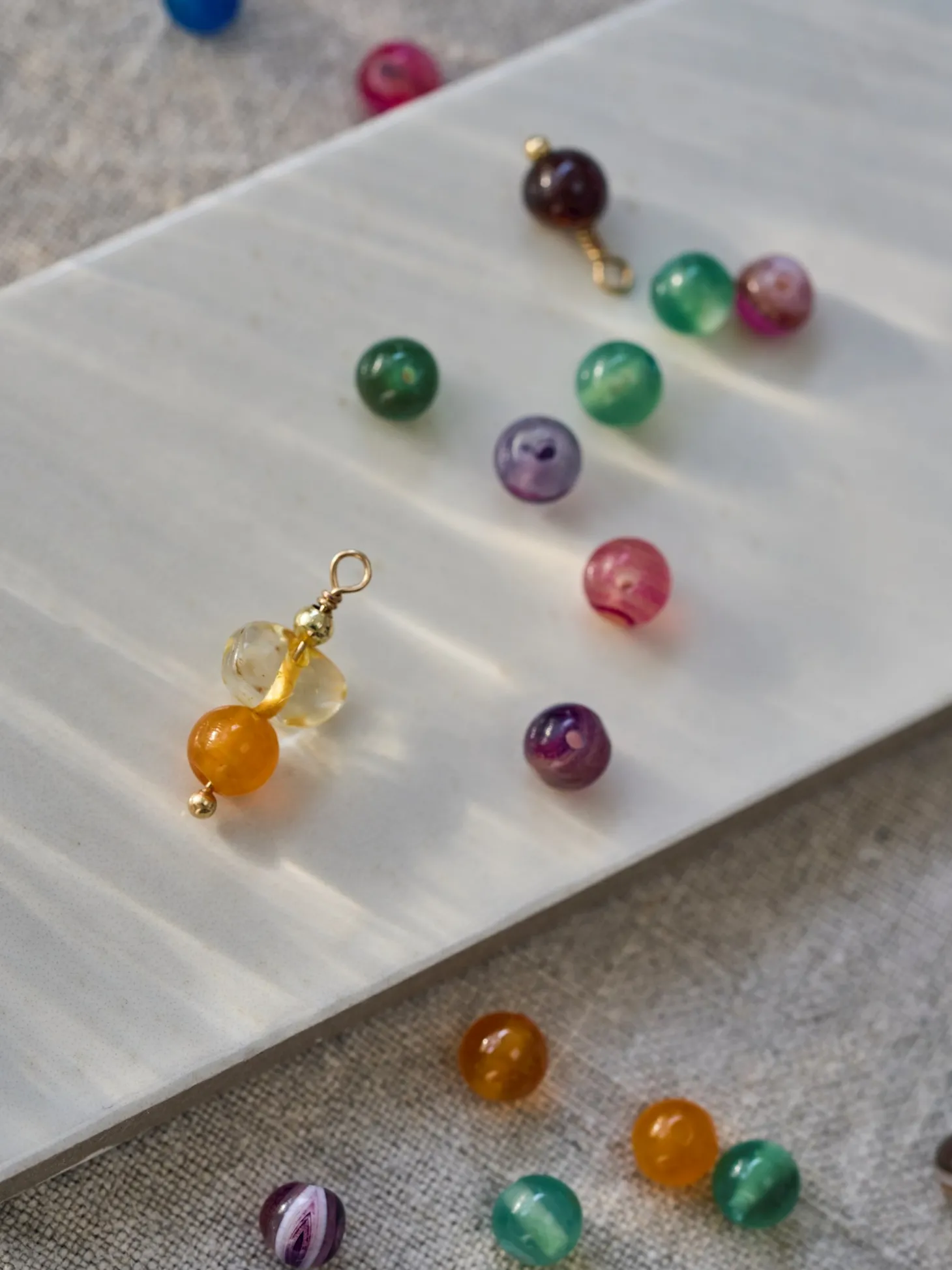 Perles d’agate 6 mm