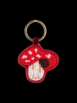 Porte-clés avec breloque fruit en perles