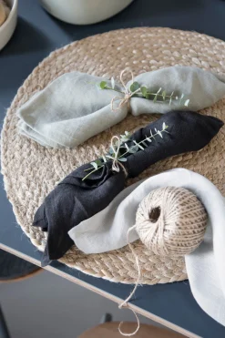Serviette de table en lin 40 x 40 cm