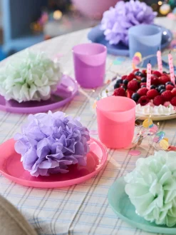 Assiettes en plastique réutilisables pour enfants