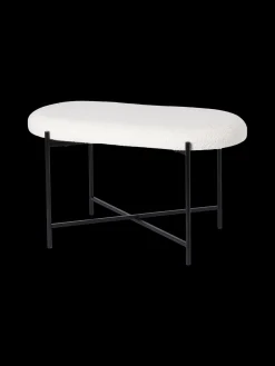 Banc en tissu bouclé