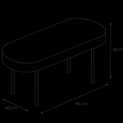 Banc en tissu tout doux