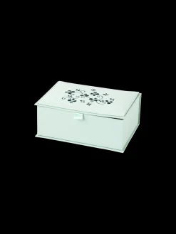 Boîte de rangement avec broderie