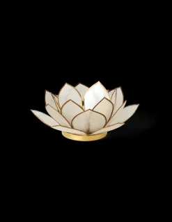 Bougeoir en fleur de lotus