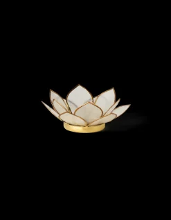 Bougeoir en fleur de lotus