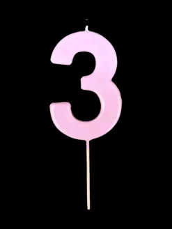 Bougie chiffre 3