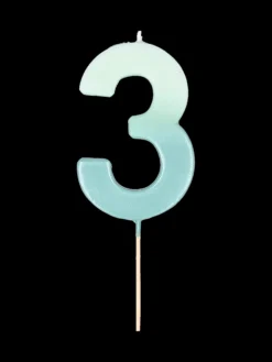 Bougie chiffre 3