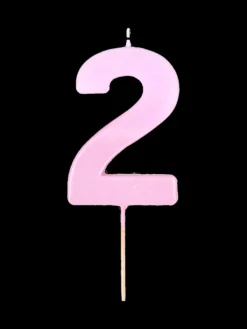 Bougie chiffre 2