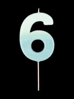 Bougie chiffre 6
