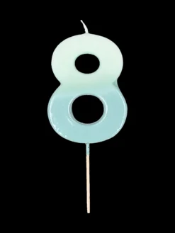 Bougie chiffre 8