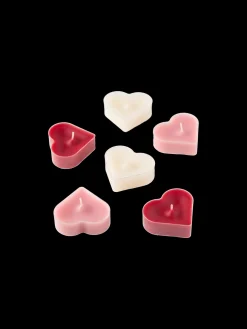 Bougies chauffe-plat cœur