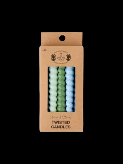 Bougies torsadées 10 cm