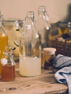 Bouteilles avec bouchon - lot de 2