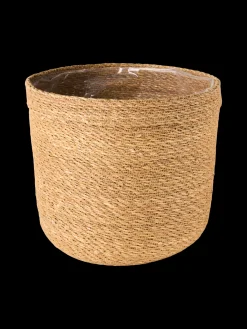 Cache-pot en panier avec doublure