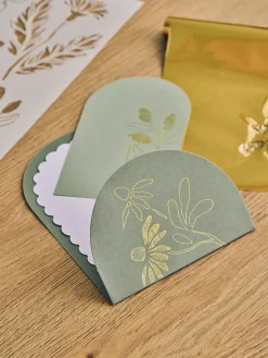 Carte avec enveloppe 3-en-1
