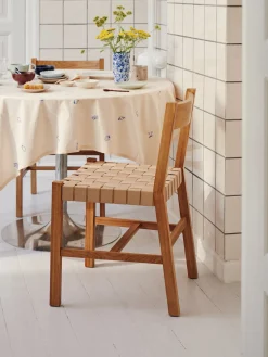 Chaise avec assise tissée