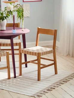 Chaise avec assise tissée