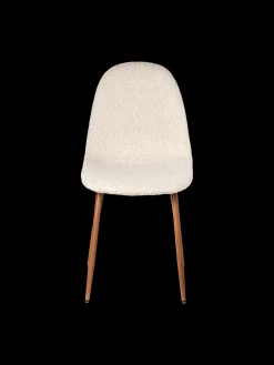 Chaise en tissu bouclé