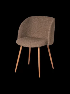 Chaise en tissu bouclé