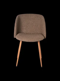 Chaise en tissu bouclé