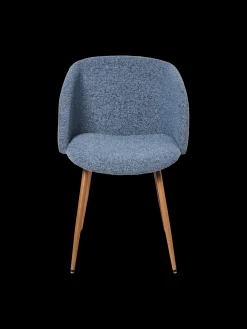 Chaise en tissu bouclé