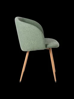 Chaise en tissu bouclé