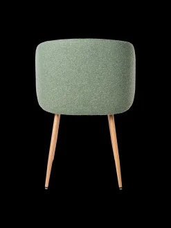 Chaise en tissu bouclé