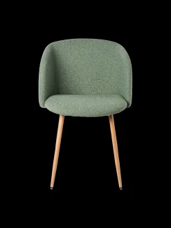 Chaise en tissu bouclé