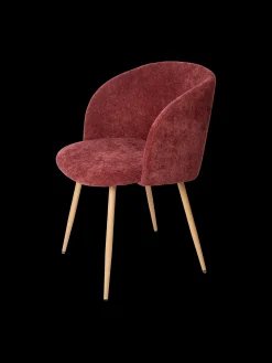 Chaise en tissu bouclette