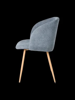 Chaise en tissu bouclette