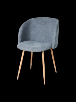 Chaise en tissu bouclette