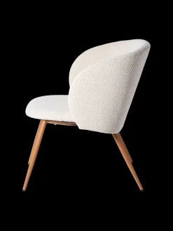 Chaise lounge en tissu bouclé