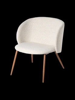 Chaise lounge en tissu bouclé